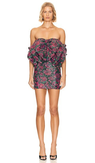 Mini Bow Dress in Bold Rose & Tap Shoe Comb | Revolve Clothing (Global)