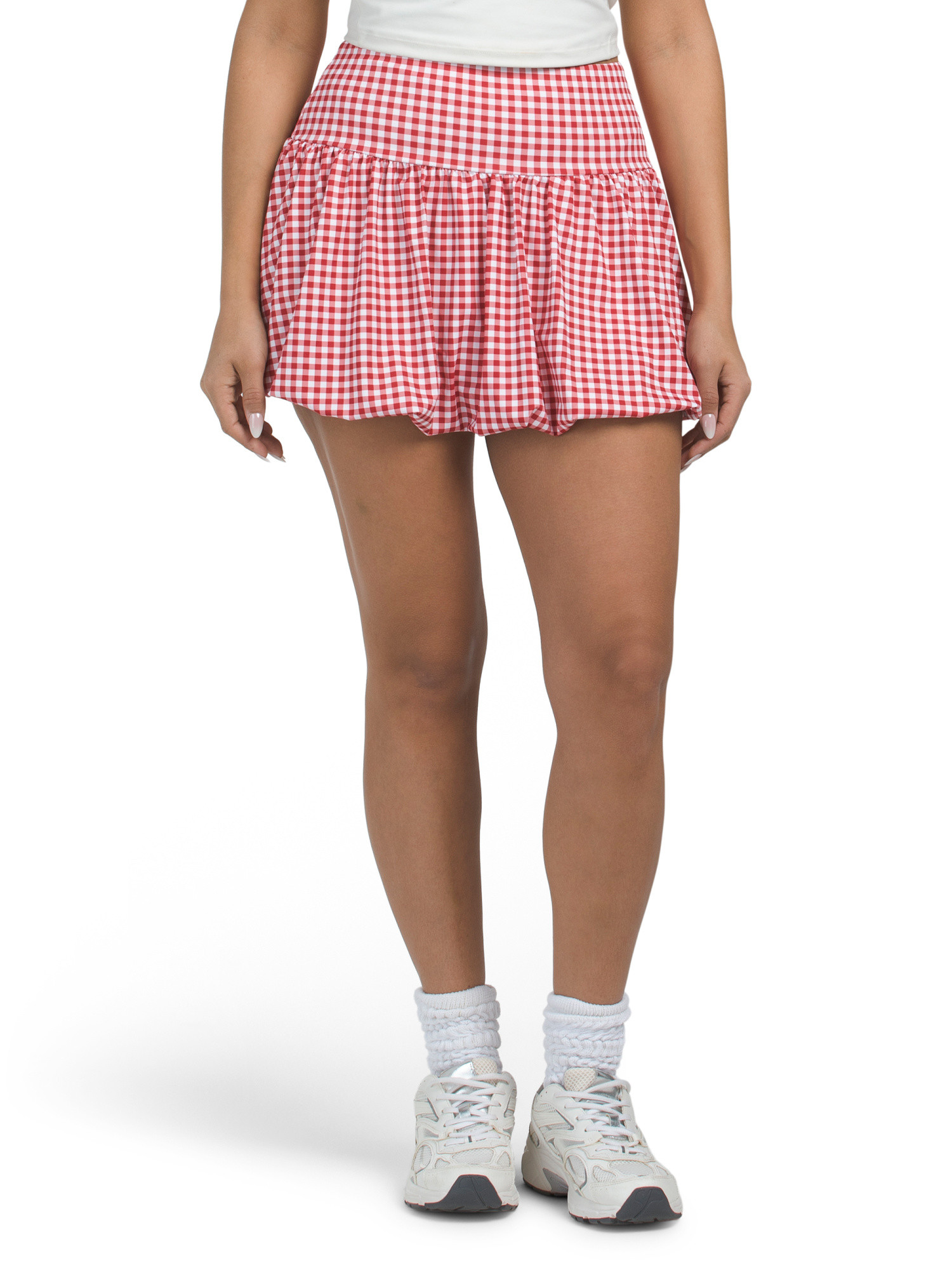 Gingham Print Bubble Skirt | TJ Maxx
