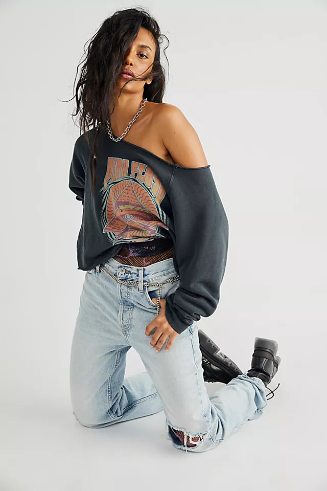 Pink Floyd Off The Shoulder Crewneck | Free People (Global - UK&FR Excluded)