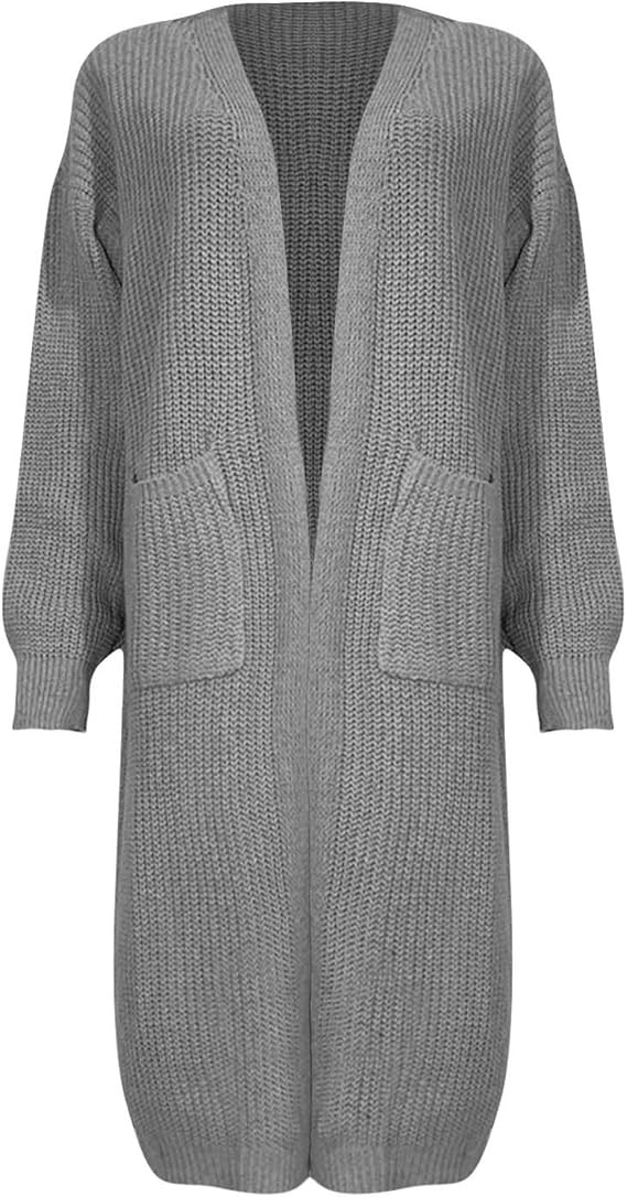 Womens Coat Long Sleeve Knitted Open Front Cardigan Jacket Sweaters Casual Trendy Knit Fall Fashi... | Amazon (US)