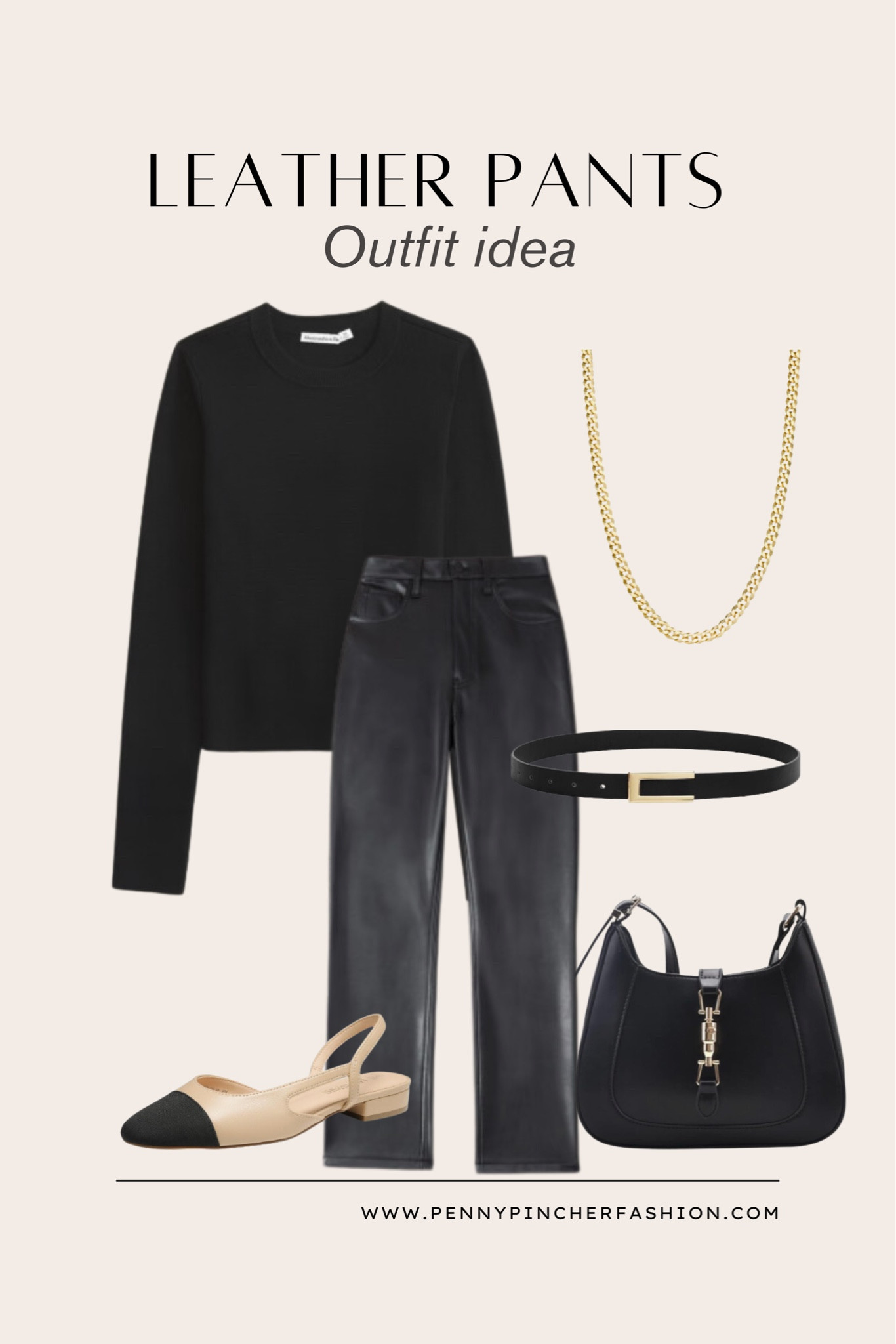 I love a good monochrome outfit! This is how I would style an all black outfit with leather pants

#LTKStyleTip #LTKShoeCrush