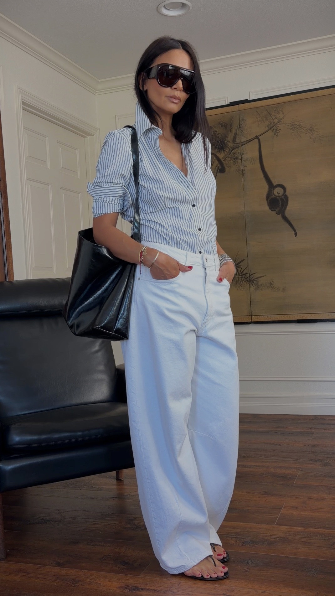 My pants are an old Zara pair, but I linked a similar style that’s still available. Top is a medium, my true size.

#LTKdayinmylife #LTKOver40 #LTKSeasonal