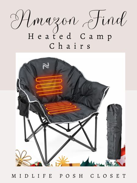 AMAZON FIND: Heated Camp Chair. GENIUS! 💡 Also comes in a stadium seat + love seat  

#LTKSeasonal #LTKhome #LTKparties
