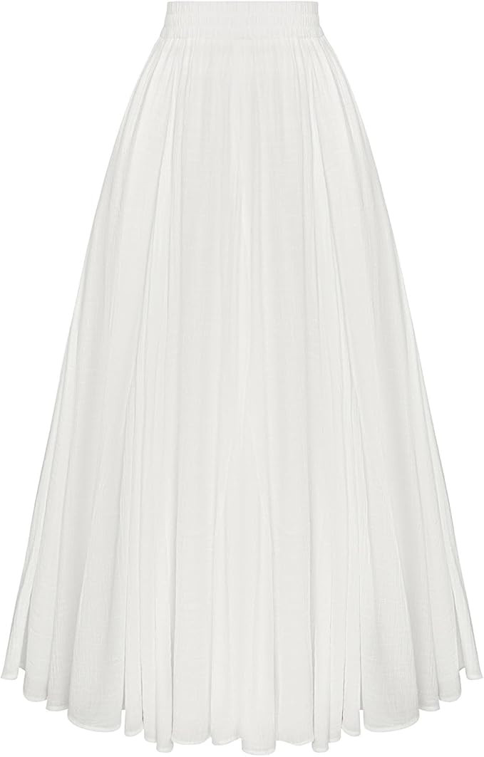 Scarlet Darkness Maxi Skirts for Women Long Flowy Boho Renaissance Skirt | Pockets, A Line, Elast... | Amazon (US)