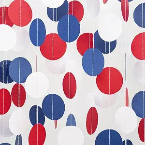 Red White Blue Party Decorations - 52Ft Paper Streamers Birthday Garland National Day Patriotic A... | Amazon (US)