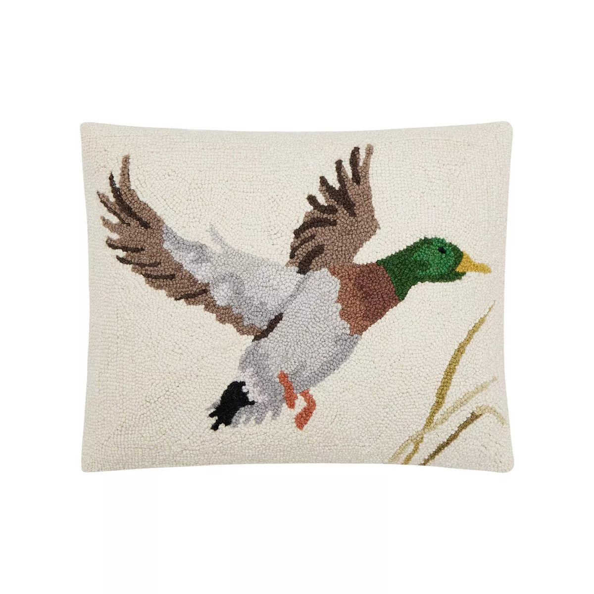 Camp Wandawega for Makers Collective Mallard Hooked Throw Pillow: Vintage Style, Wool & Canvas, Z... | Target