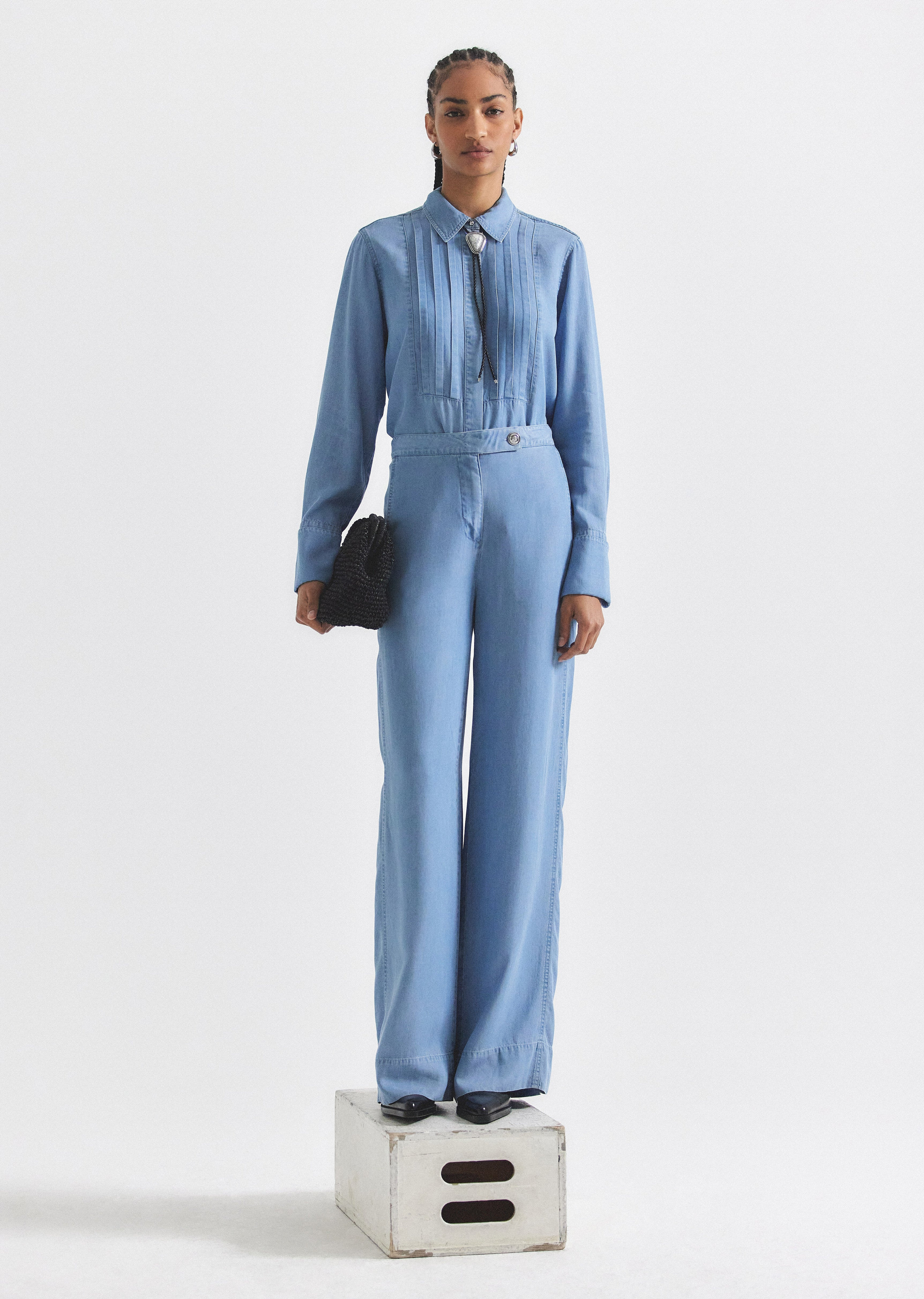 Lilo Tuxedo Shirt | Derek Lam 10 Crosby | Derek Lam