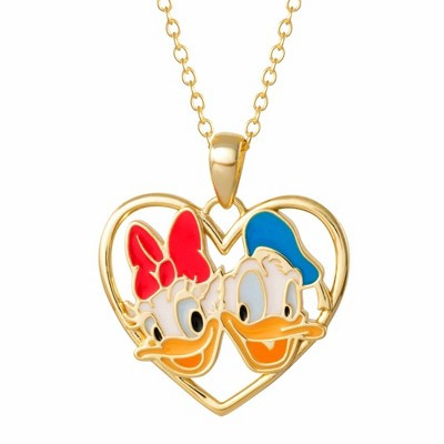 Donald & Daisy Duck Sterling Silver Necklace | Target