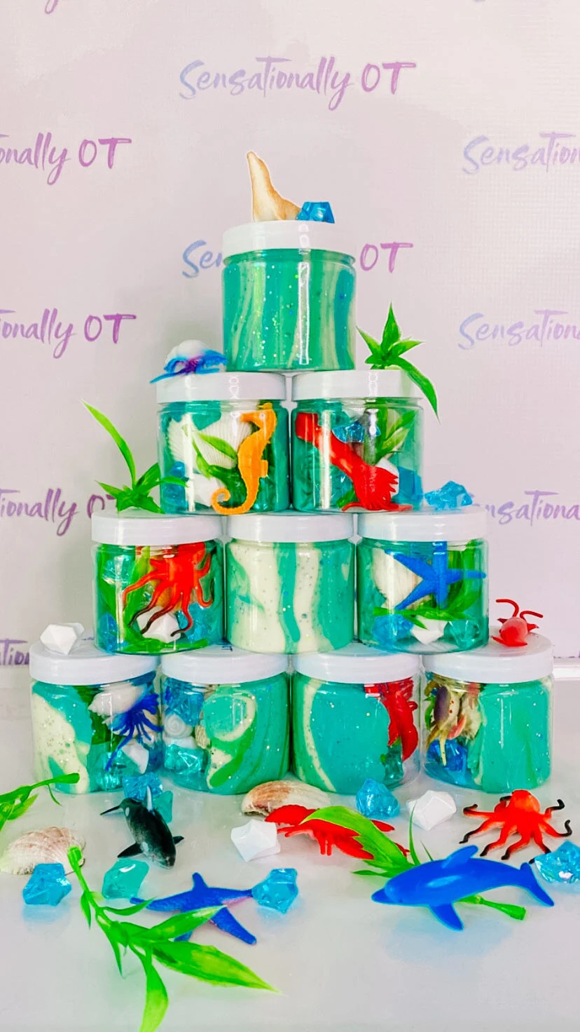 SEA PARTY FAVOR JARS - Sensory Jars | Sensationally OT