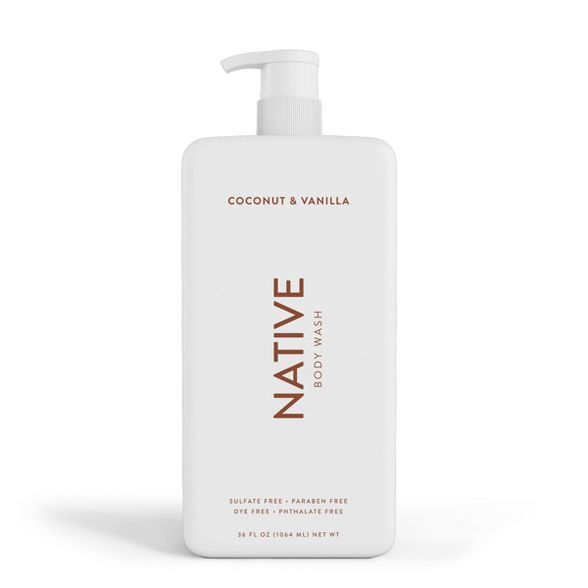 Native Coconut & Vanilla Body Wash - 36 fl oz | Target