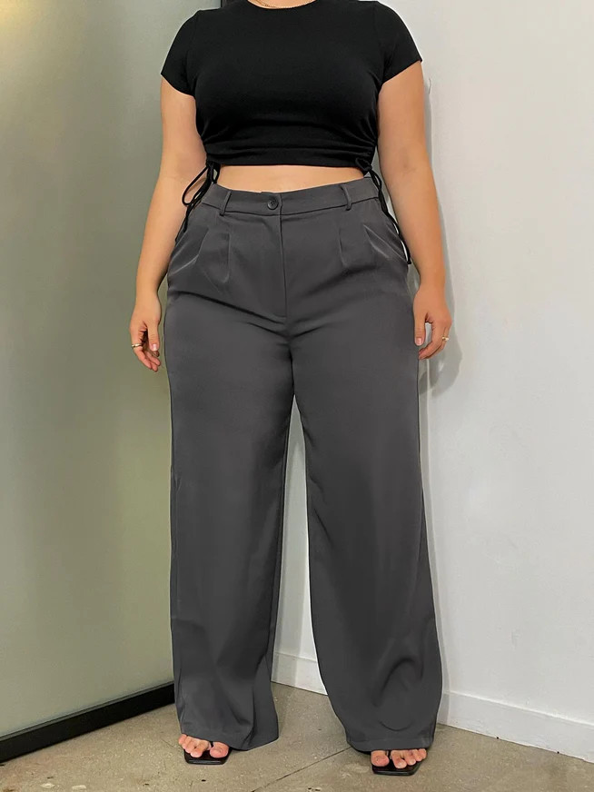 Archer Pants Slate Curve | Princess Polly US