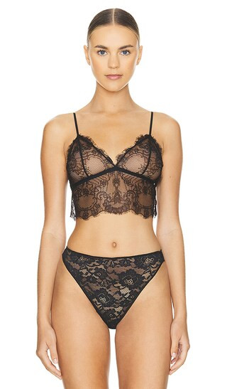 ANINE BING Lace Bralette in Black. - size XS | Revolve Clothing (Global)