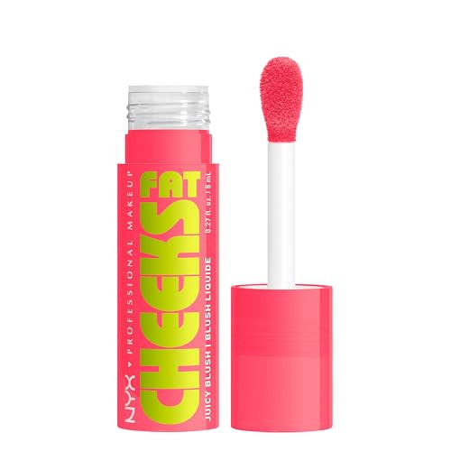 NYX PROFESSIONAL MAKEUP Fat Cheeks Liquid Blush, Buildable, Dewy Blush with Long-Lasting 12HR Wear - Guava Gush (Bright Pink) | Amazon (US)