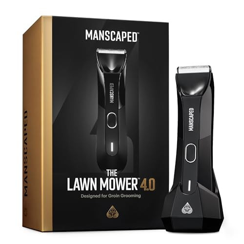 MANSCAPED® The Lawn Mower® 4.0, Electric Groin Hair Trimmer, Replaceable SkinSafe® Ceramic Blade Heads, Waterproof Wet/Dry Clippers, Rechargeable, Wireless Charging, Male Hygiene Grooming Razor | Amazon (US)