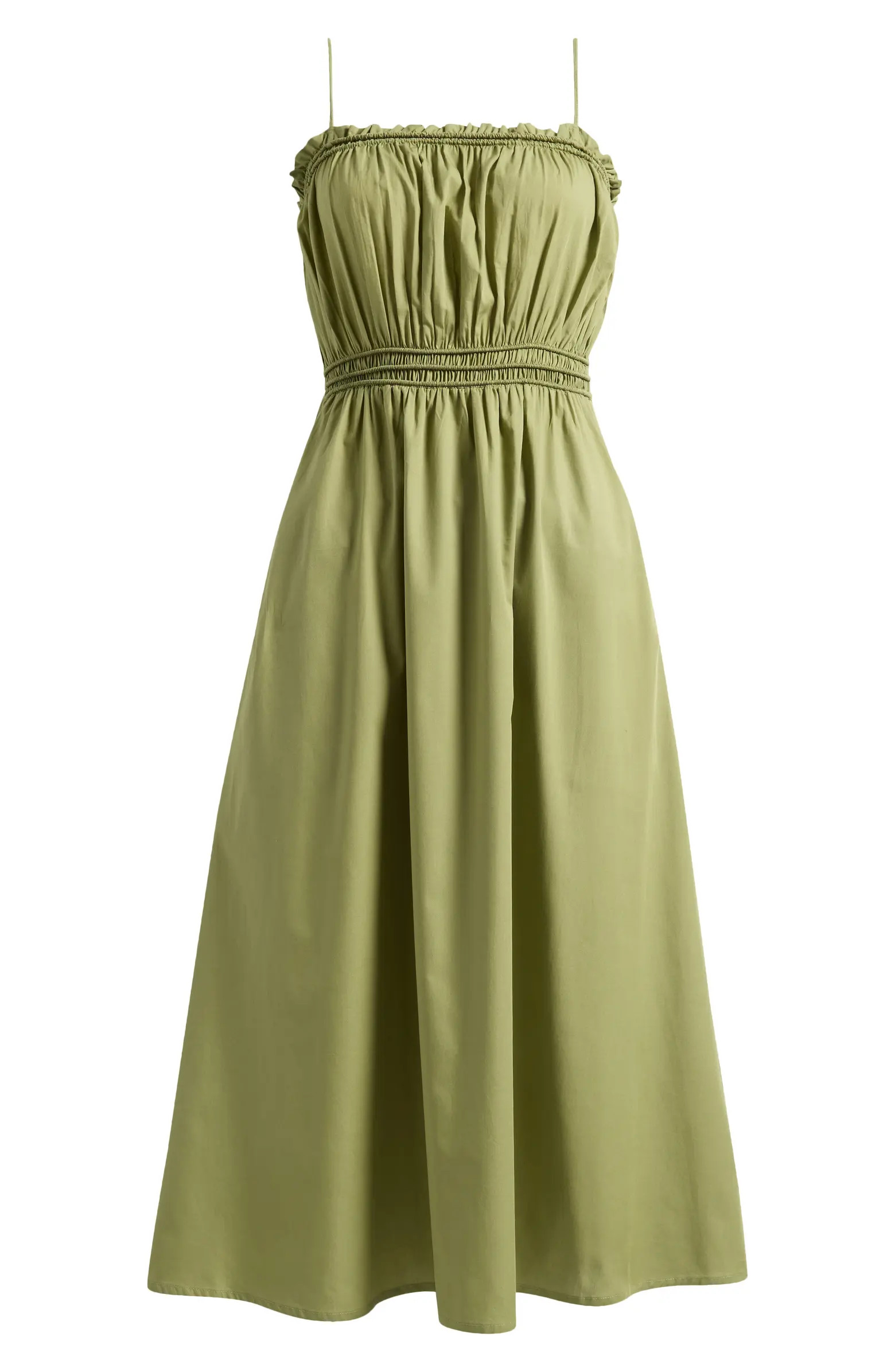 Lipsy Cotton Poplin Midi Dress | Nordstrom | Nordstrom