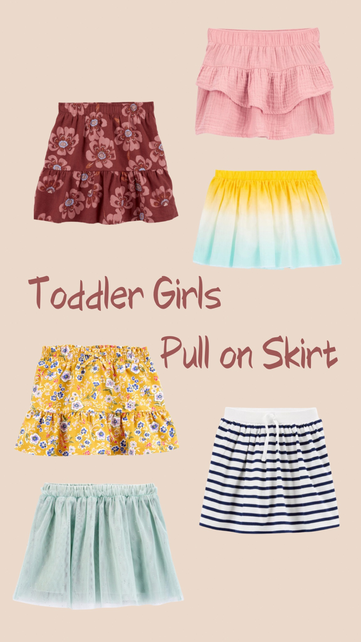 Toddler girl’s pull on Skirt 

#LTKTravel #LTKKids #LTKFamily