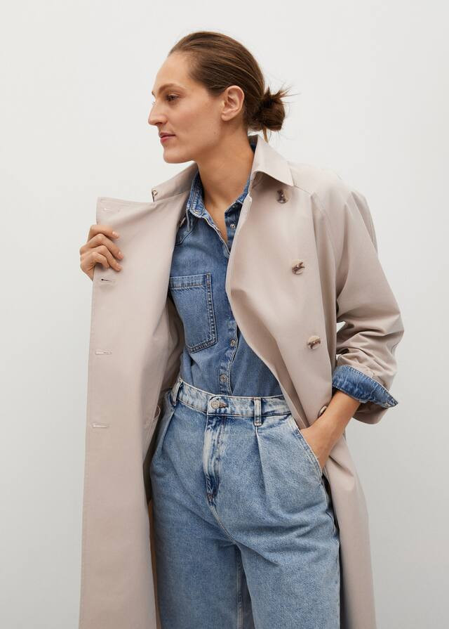 Long water-repellent trench coat | MANGO (US)