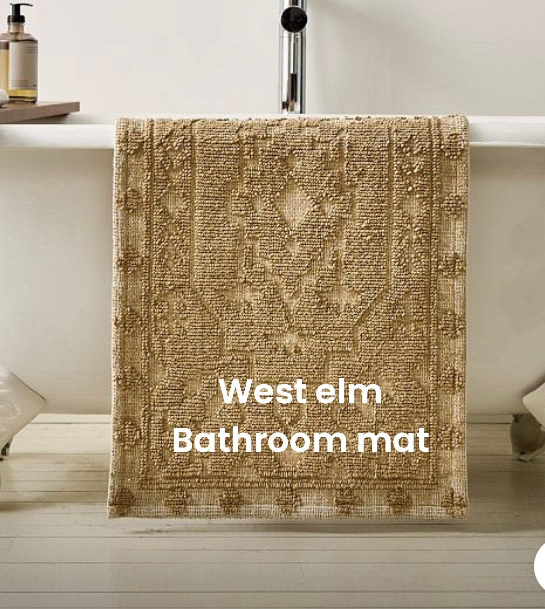 This West Elm bathroom mat comes in 3 different colors 

#LTKFindsUnder100 #LTKFamily #LTKHome