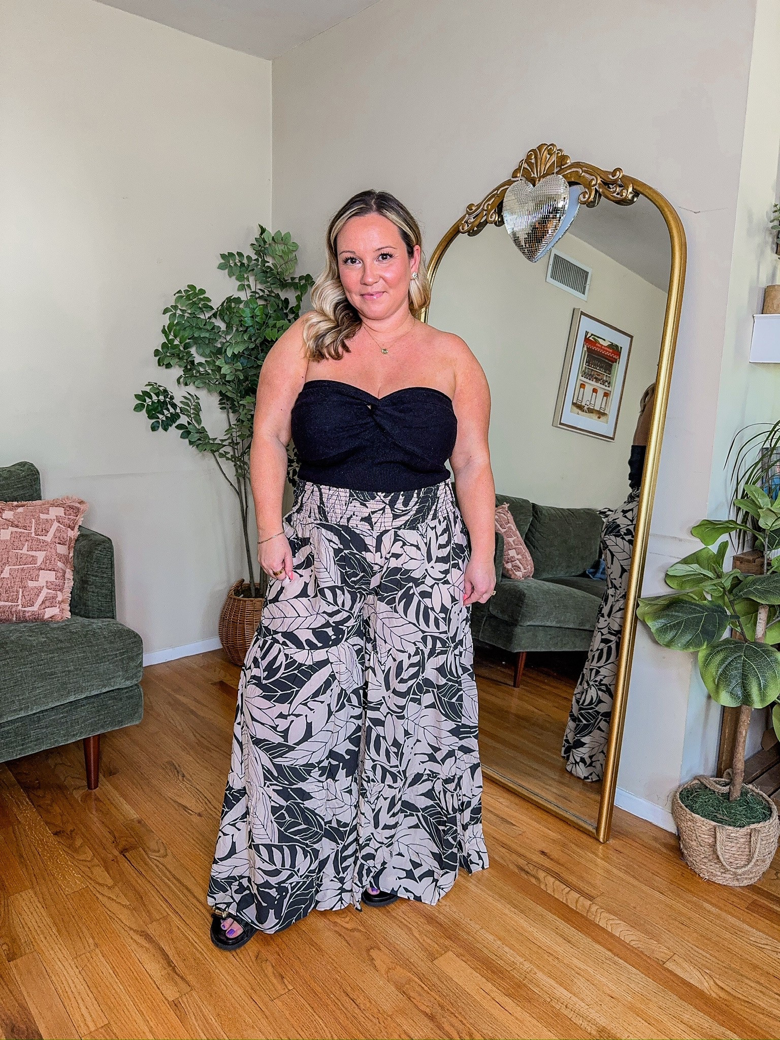 Realistic American Eagle/Aerie outfit! Amazon Tube top size large super comfy and stretchy great for summer. Wearing size LARGE SHORT in flowy pants. 
Spring styles, summer styles, summer outfits, Aerie, AE jeans, denim shorts, petite style, travel style, resort wear, spring dress, summer dress


#LTKMidsize #LTKStyleTip #LTKPetite