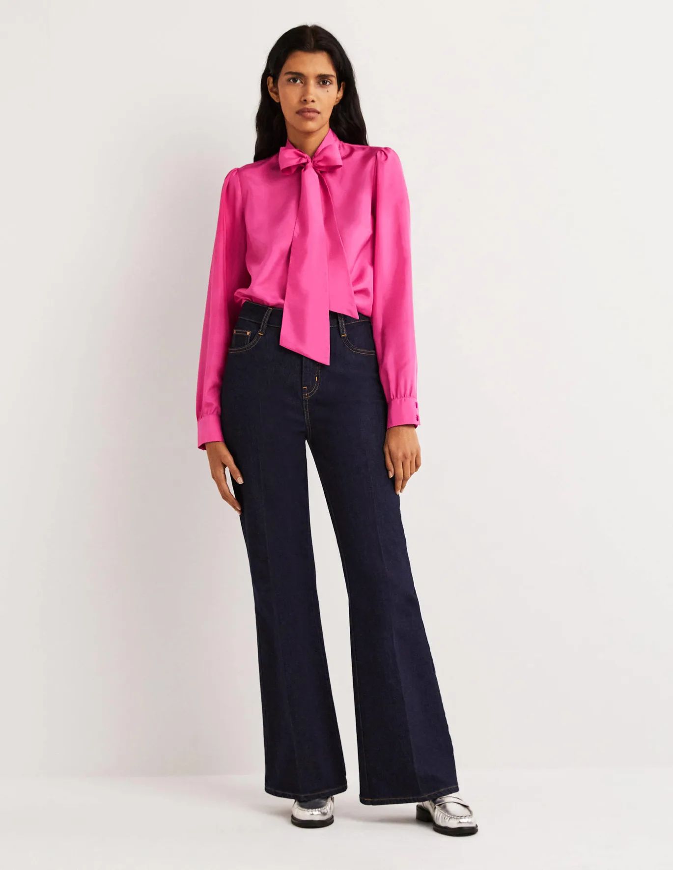 Tie Neck Silk Blouse | Boden (US)