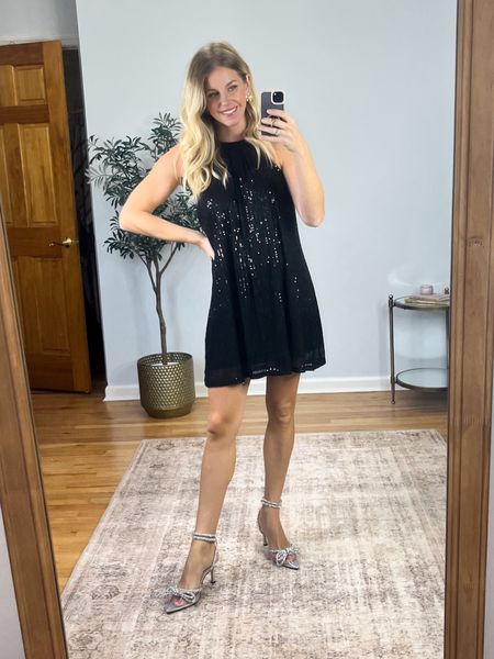 The prettiest party outfit for the holidays! Wearing size small  dress and coat!  Code Jacqueline15 saves 15% on orders $65+. Shoes fit true to size.

#LTKsalealert #LTKHoliday #LTKfindsunder50