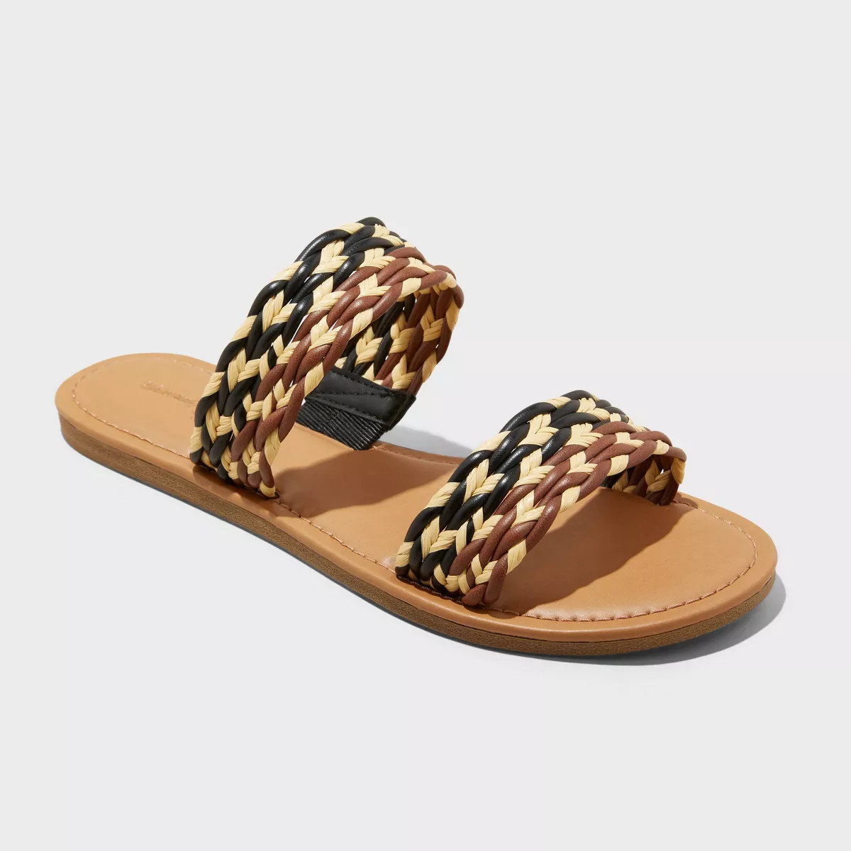 Women's Anita Two-band Slide Sandals - Universal Thread™ Black 6 | Target