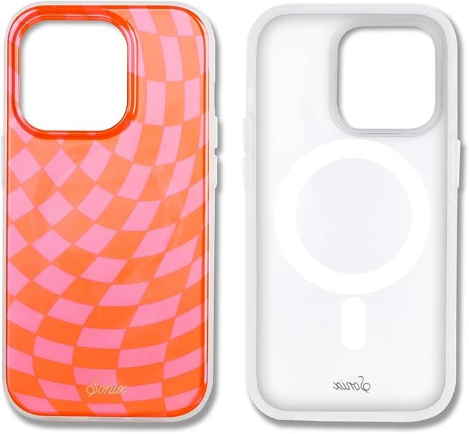 Sonix Case for iPhone 14 Pro Max | Compatible with MagSafe | 10ft Drop Tested | Checkered Orange,... | Amazon (US)