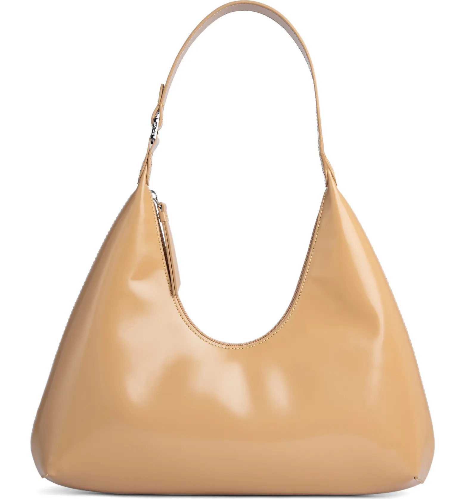 By Far Amber Semi Patent Leather Hobo Bag | Nordstrom | Nordstrom