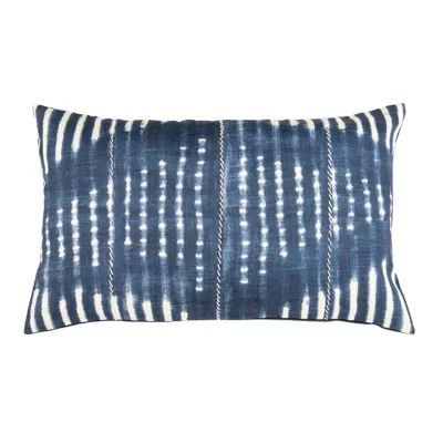 Safavieh Lauren Oblong Throw Pillow in Blue/Cream | Bed Bath & Beyond | Bed Bath & Beyond