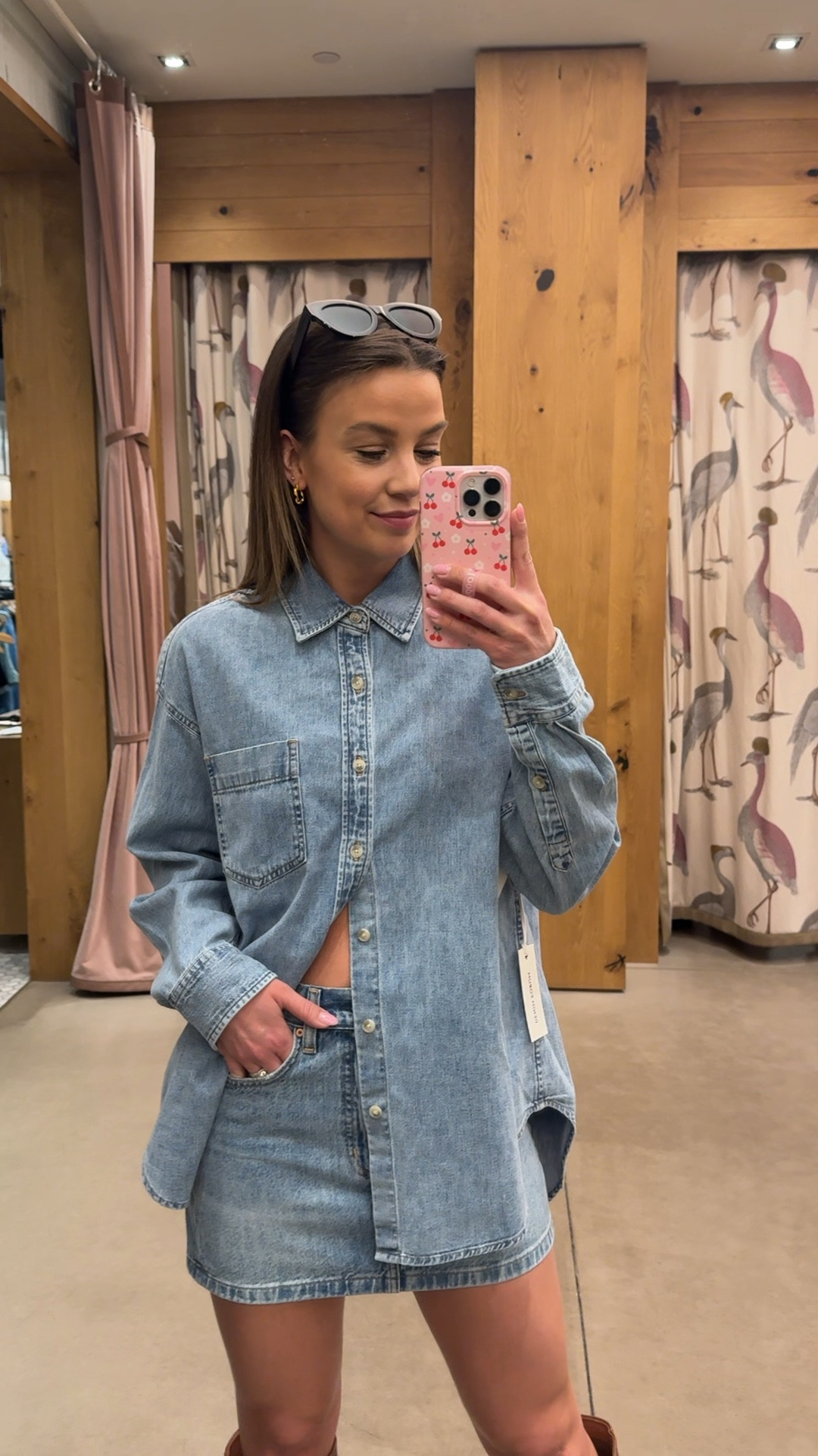 Immediately yes. I also got a belt which is linked!! Wearing size XS top and 25 in the skirt which are my true sizes. Could have possibly done a 24 in the skirt but I prefer a little more room so it doesn’t feel tight 🥰  

#LTKstyletip #LTKcanada #LTKspring