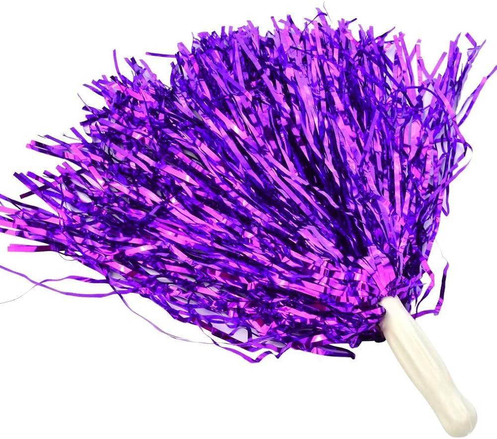 baotongle 12 PCS Cheerleading Squad Spirited Fun Poms Pompoms Cheer Costume Accessory for Party D... | Amazon (US)