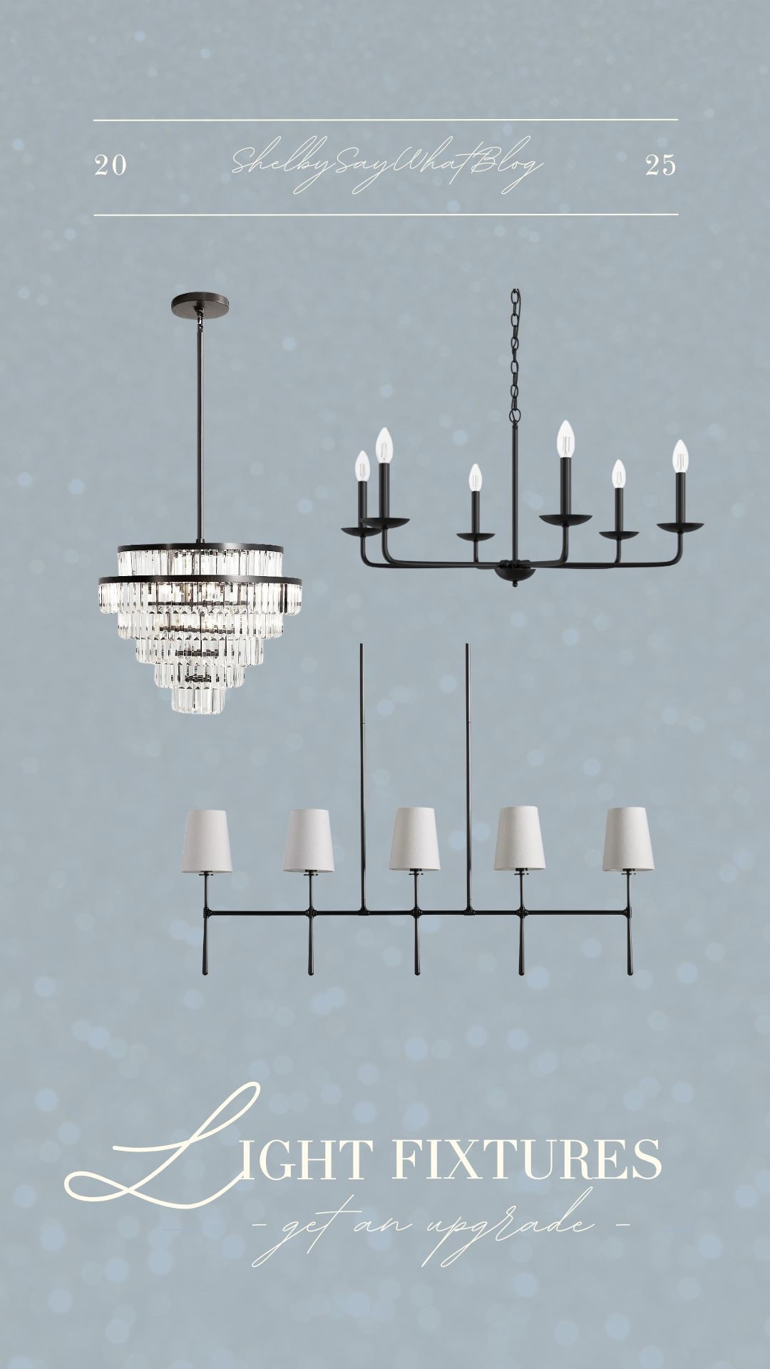 We recently upgraded some light fixtures in our home and let me tell you!! The crystal chandelier?? ✨ Obsessed! 

For the Rhodes Linear Chandelier we went with the 5 light and the Baltray 6 Light Chandelier we got the 30” size

#LTKHome #LTKFamily