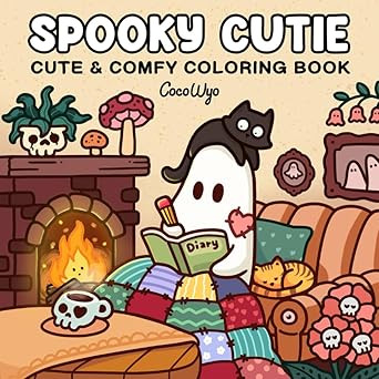 Spooky Cutie: Coloring Book for Adults and Teens Featuring Adorable Creepy Creatures in Cozy Hygg... | Amazon (US)