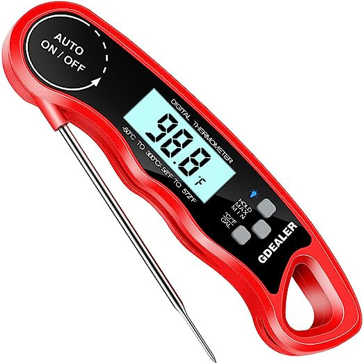 GDEALER Meat Thermometer Digital Instant Read Thermometer Ultra-Fast Cooking Food Thermometer wit... | Amazon (US)