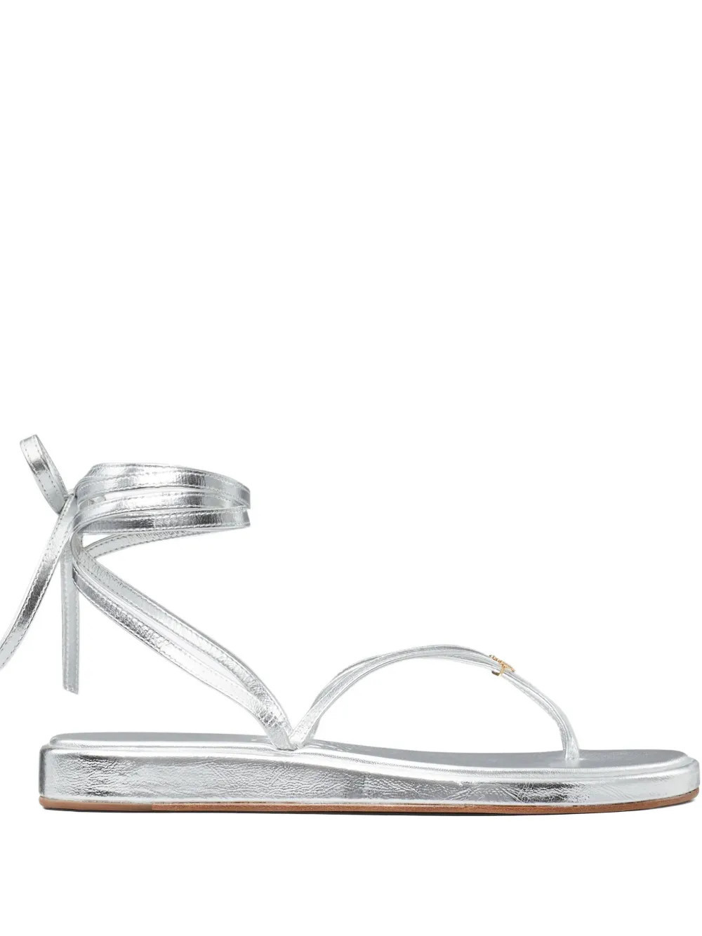 Tory Burch Capri metallic strappy sandals - Silver | Farfetch Global