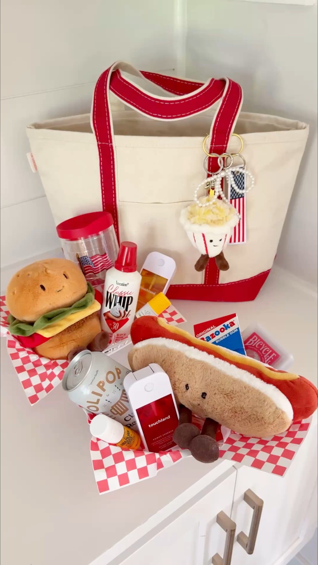 Amazon gift basket, Amazon gift ideas, gifts for her, summer birthday gift, Amazon favorites, Amazon must haves, Amazon finds, Amazon home, Jellycat, ll bean boat and tote, bag charms, bag charm 

These food gift baskets are SO cute to fill up as a themed gift basket!😍 made these summer cookout theme!🍔🌭 some of the fillers are red and yellow (ketchup and mustard!☺️) to go with the theme! could add a gift card or two, too!❤️ see my feed for the lobster roll basket idea I shared!🦞 

#LTKFindsUnder100 #LTKFindsUnder50 #LTKFamily
