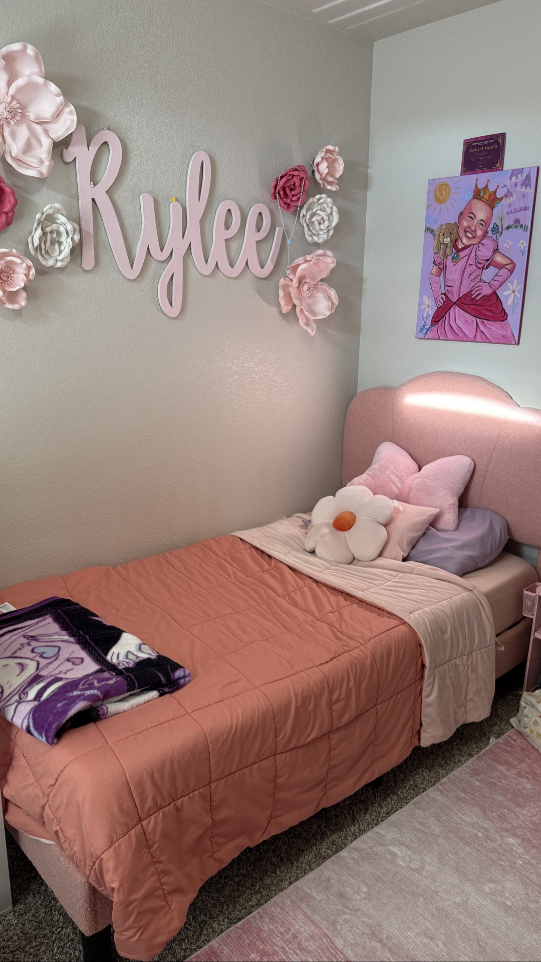 Rylee’s fuzzy pink princess bed 👑 it’s great quality and she loves it so much.

#LTKmomlife #LTKKids #LTKHome