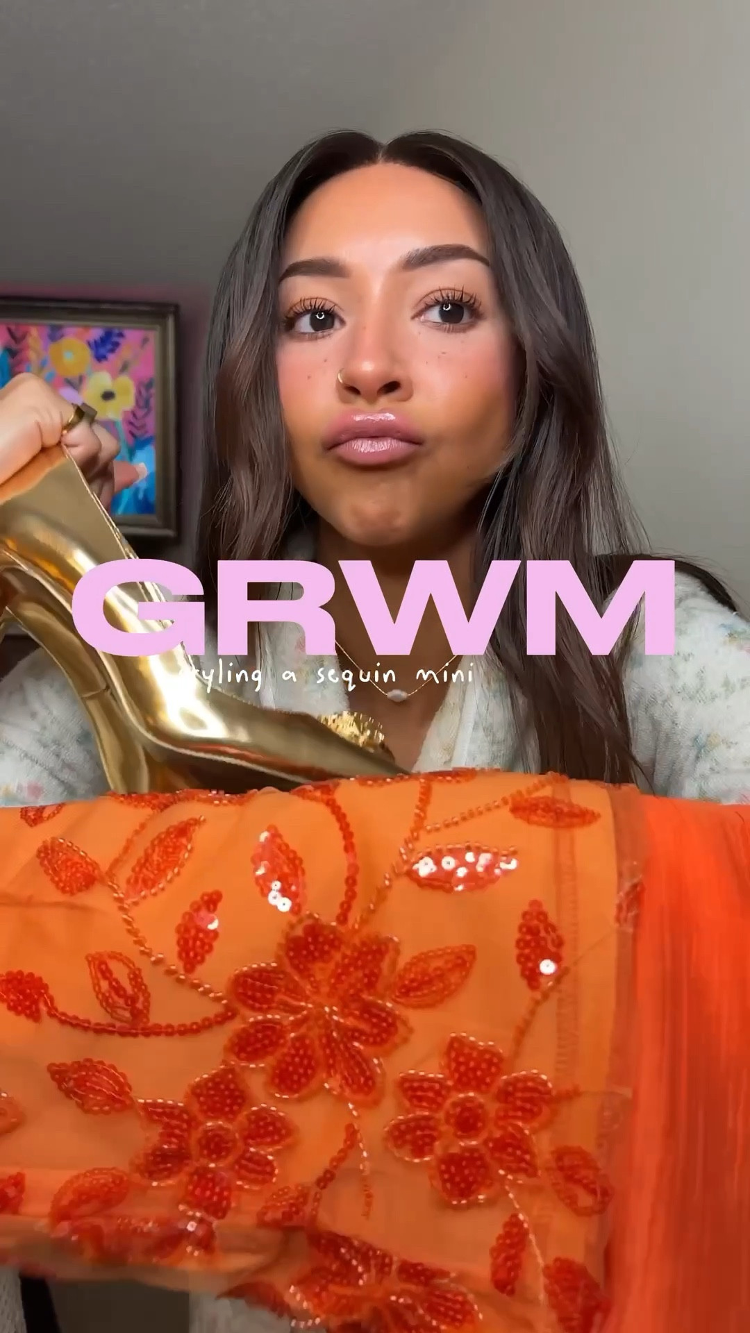 my god complex as soon as I put on a lil sequin mini skirt & gold heels 📈📈📈 || GRWM: styling a sequin mini skirt! 🍊🌅⭐️✨

everything I’ve linked is similar! no OG links for any of these items unfortch 🤧 

#LTKootd #LTKgrwm