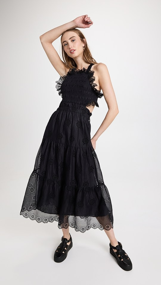 Blaine Eyelet  Apron Dress | Shopbop