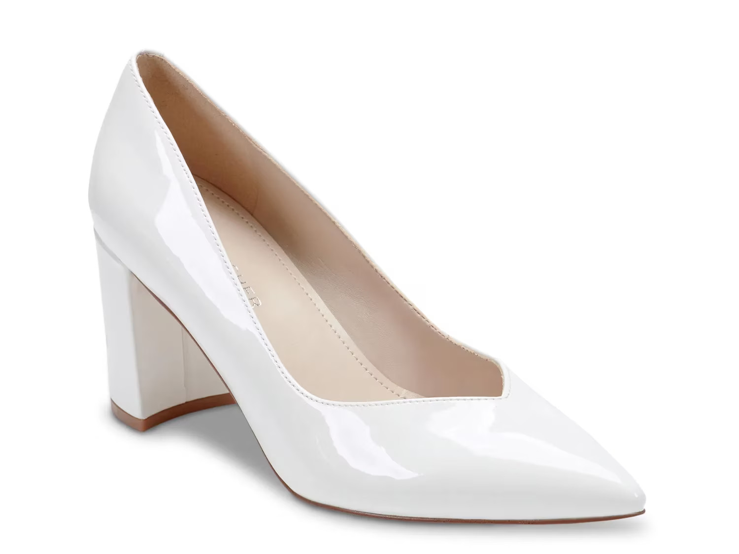 Marc Fisher Caitlin Pump | Women's | White Patent Synthetic | Size 8.5 | Pumps | DSW