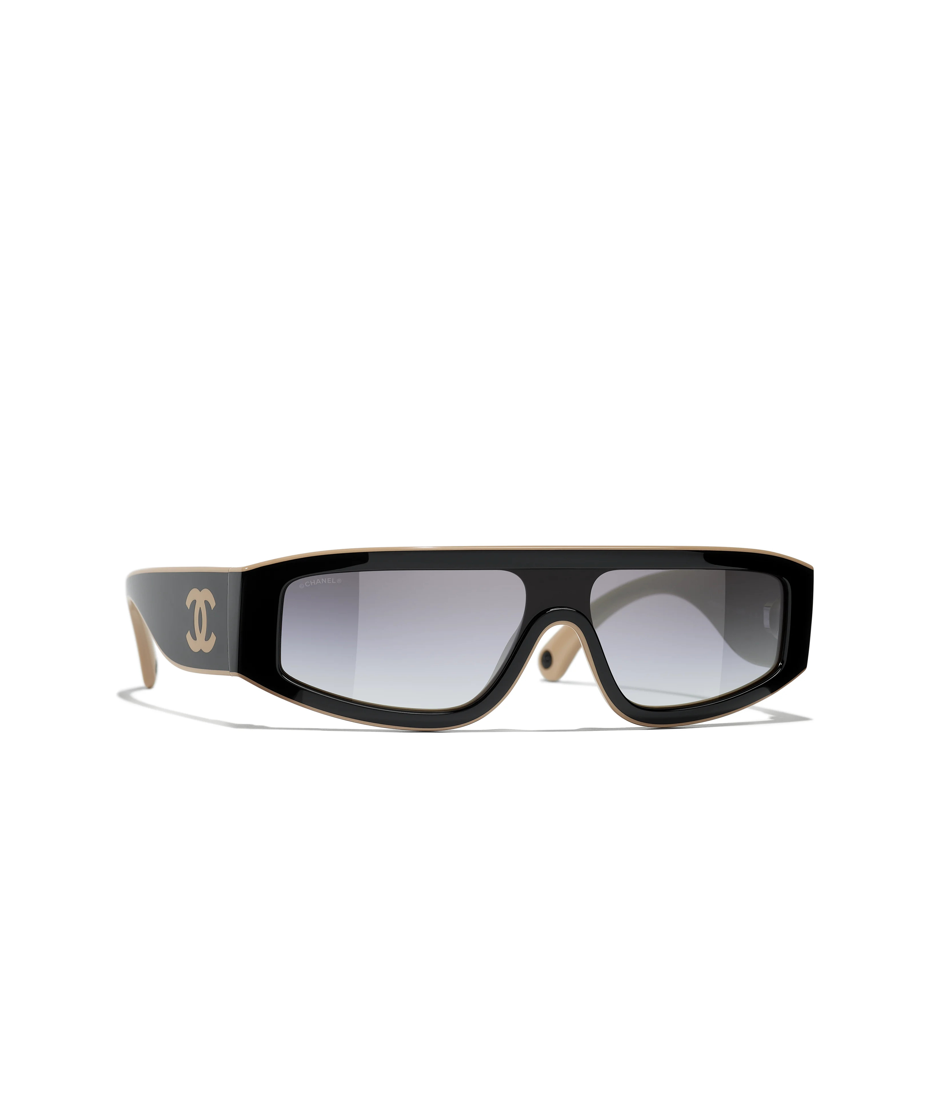 CHANEL Sunglasses: Shield Sunglasses, nylon &mdash; Fashion | CHANEL | CHANEL | Chanel, Inc. (US)