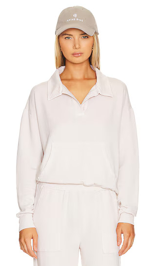Fleece Polo in Off White | Revolve Clothing (Global)