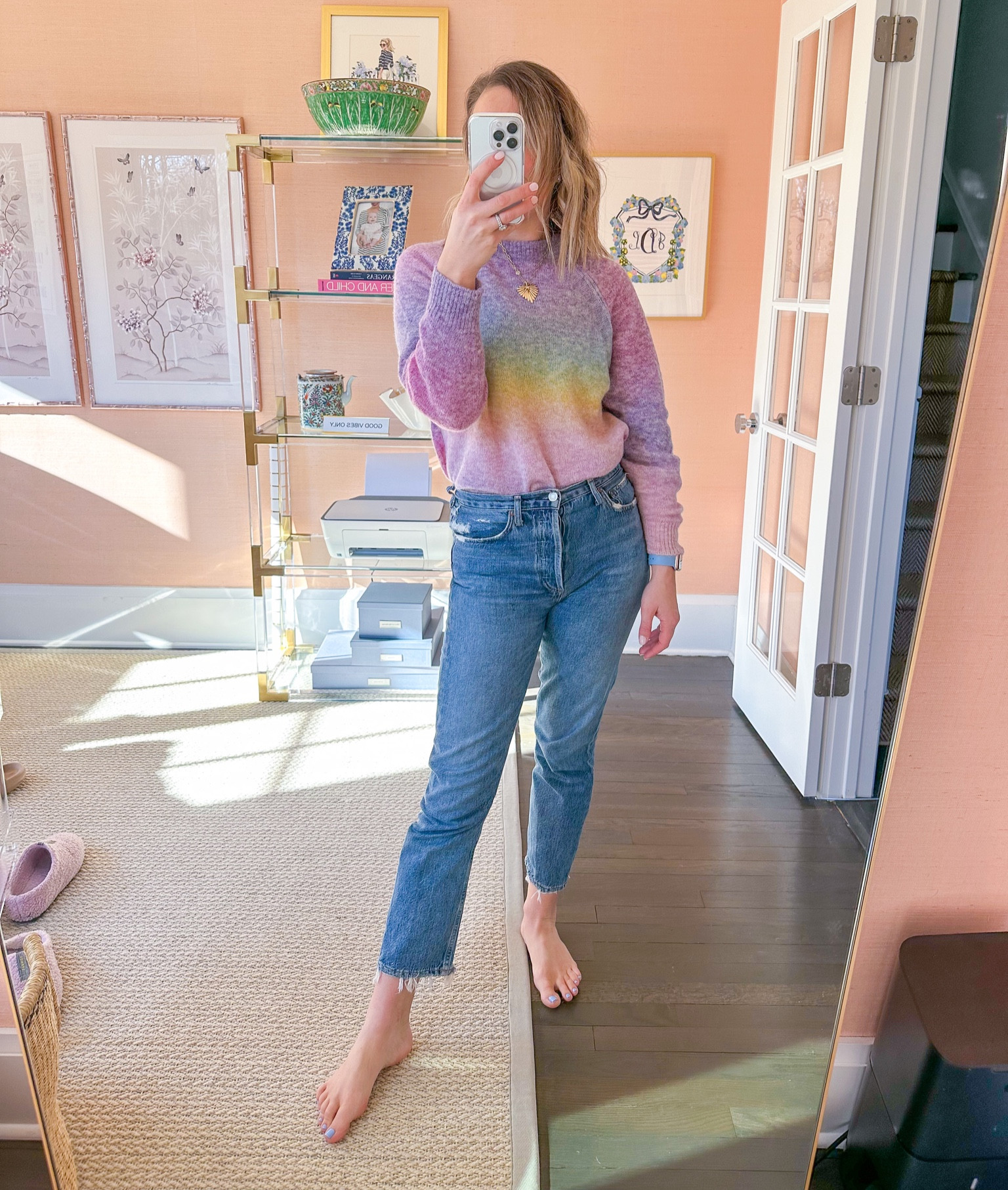 The best rainbow sweater! 