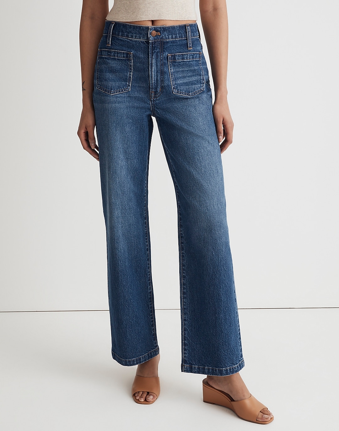 The Petite Perfect Vintage Wide-Leg Jean | Madewell