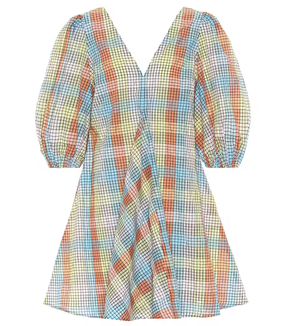 Exclusive to Mytheresa – Checked seersucker minidress | Mytheresa (INTL)