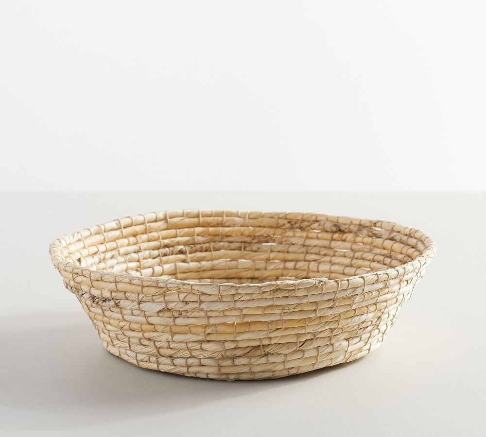 Wynne Coil Woven Abaca Fruit Basket - Light Natural | Pottery Barn (US)