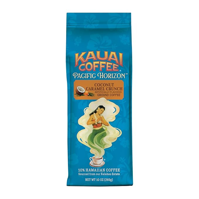 Kauai Coffee Ground Coffee – Smooth, Rich, Medium Roast – Nutty Caramel and Tropical Coconut ... | Amazon (US)