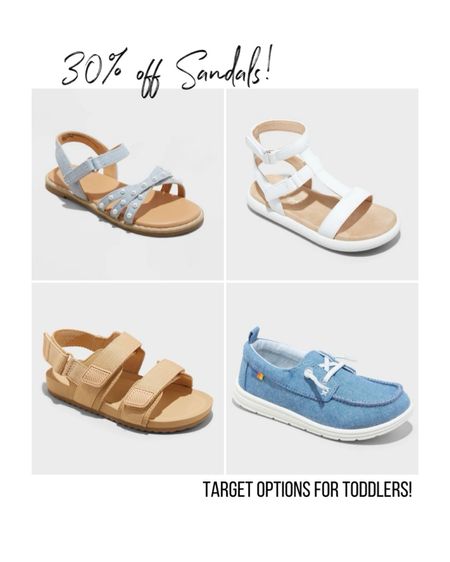 30% off sandals for toddlers & the whole family this week only at target! So many cute options, especially for the girls!


#LTKshoecrush #LTKxTarget #LTKkids