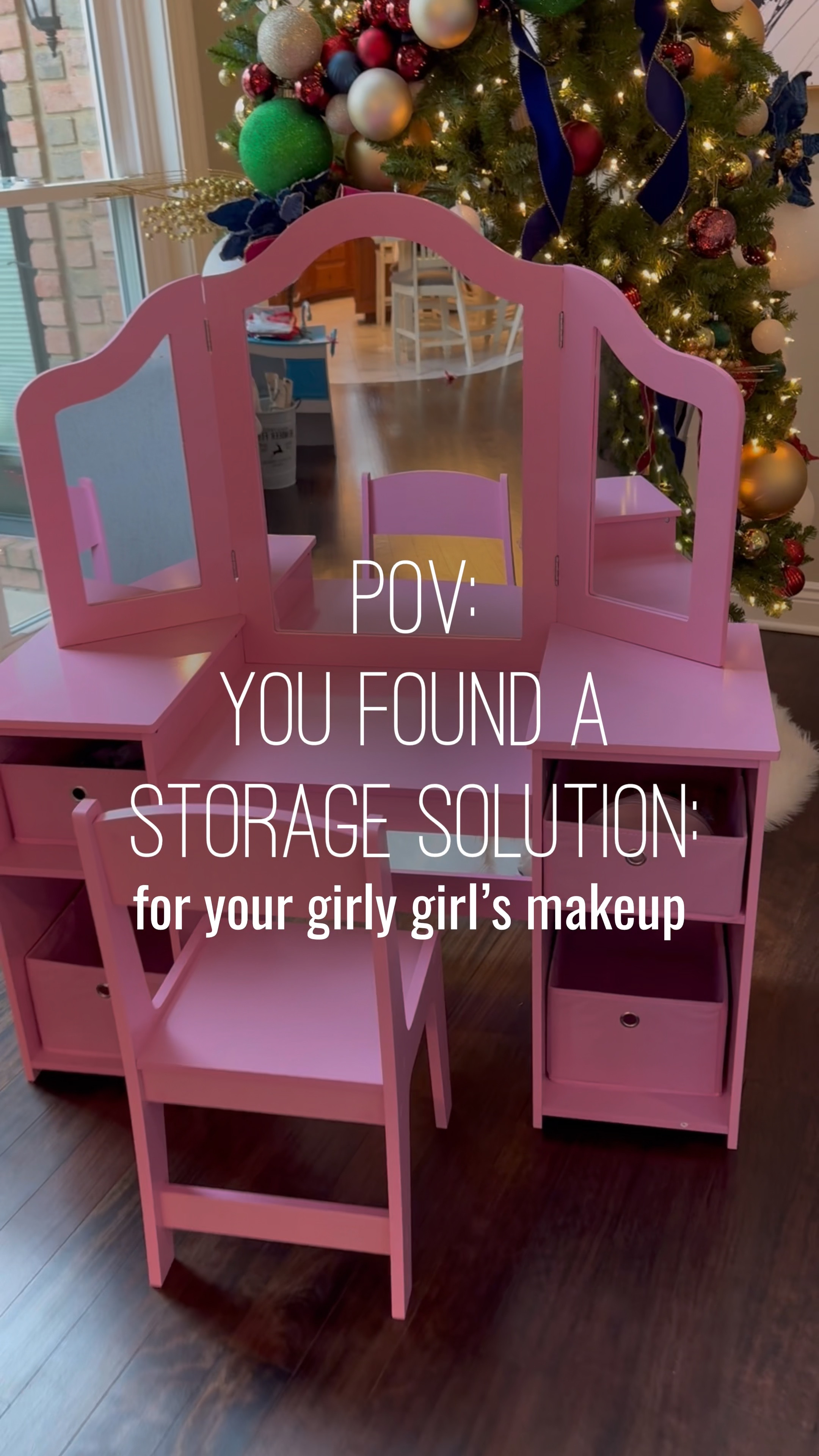 Finally, a storage solution for all things girly that isn’t taking over my bathroom 💕 This kids vanity is larger than I envisioned and definitely able to grow with her over the years, eventually transforming into a desk 🙌🏼 

Click this LINK https://app.temu.com/k/um9ype0vcr6 or 🔍【dqe2573】on Temu app to get the lightening deal!

🎁 Get ready for @temu deals! There are great gift packages available this holiday season 

#Temulookbook #temubaes #temustyle #temu #temufinds #shoptemu #vanity #storagesolutions #girlsroom #girlmomlife #blackfriday #blackfriday2024 

#LTKKids #LTKCyberWeek #LTKHoliday