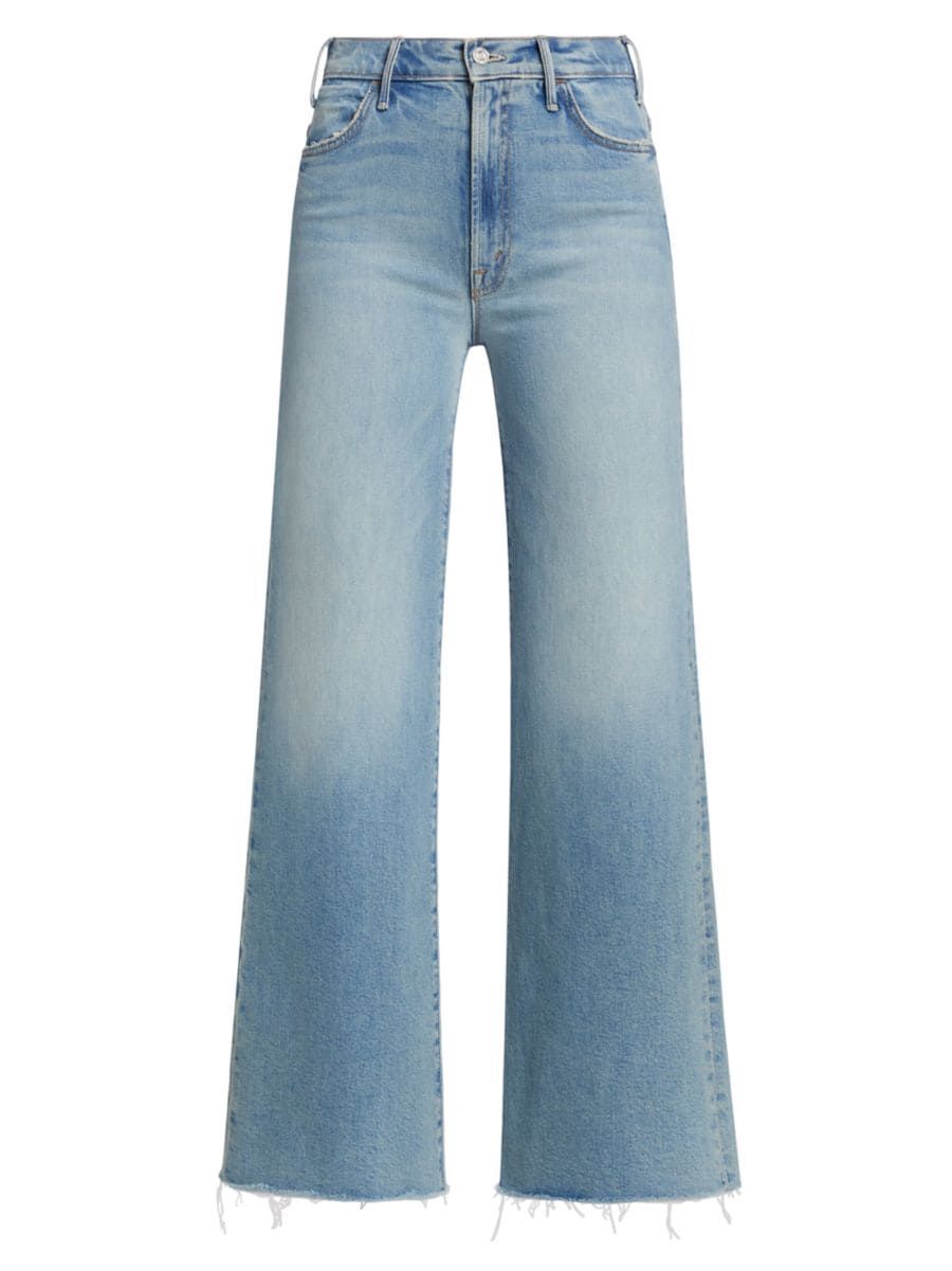 Shop Mother The Hustler Roller Fray Boot-Cut Jeans | Saks Fifth Avenue | Saks Fifth Avenue